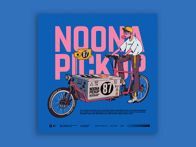 noona pickup cargobike characterdesign cycling digitalart illustration tuanmulo