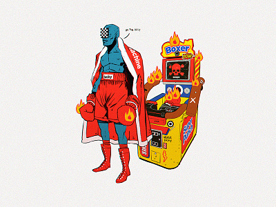 Champ arcade boxing characterdesign digitalartist illutration tuanmulo