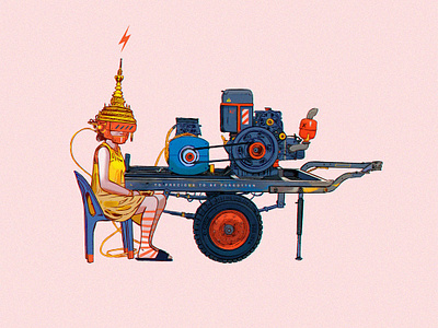 cybervibe cambodia characterdesign digitalart illustration phnompenh procreate tribe tuanmulo