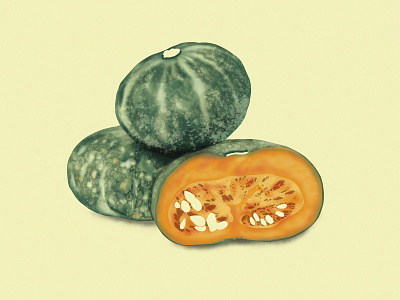 pumpkin flat illustration graphicdesign illustration procreate pumpkin pumpkins vegetables