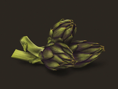 artichoke artichoke flat illustration graphicdesign illustration procreate vegetables