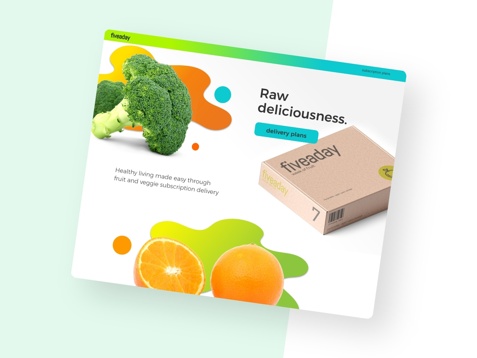 Fresh Produce Delivery site by Silver Square Services on Dribbble