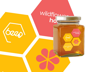 Honey company packaging (jar label)