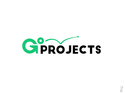 GoProjects | Logo brand brand design brand identity branding branding design green green logo logo logo design logodesign logos logotype