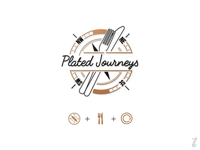 Plated Journeys | Logo badge badge design badge logo badgedesign badges blog blog design blogging brand brand design brand identity branding branding design food foodie logo logo design logodesign logos