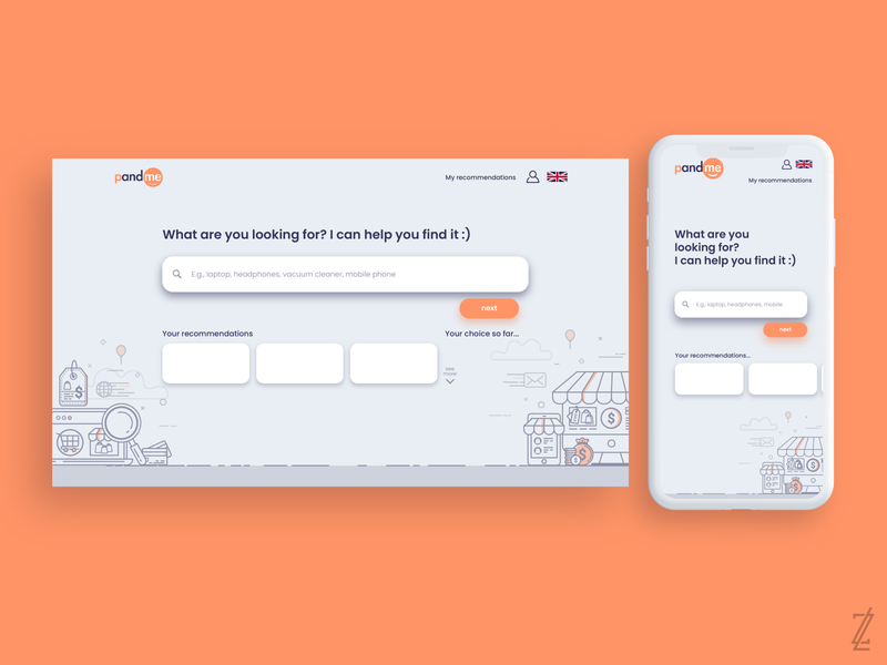 Pandme | Website UI app brand design brand identity orange shopping shopping app ui ui ux ui design uidesign uiux ux ux ui ux design uxdesign uxui website website concept website design websites