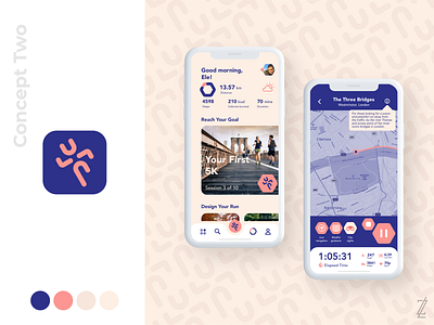 Lupa | Branding and UI Concept app brand brand design brand identity branding branding design colour colour and lines colour palette colourful colours running running app running man sport sports sports branding sports logo ui ui design