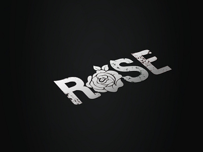 Rose Typography illustration illustrator illustrator art illustrator design logo logo design typography vector vector illustration