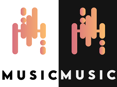 minimal music log branding design illustration illustrator illustrator art illustrator design logo logo design typography vector