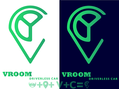 Vrooom | Driverless Car Logo | Daily Logo Challenge: Day 5