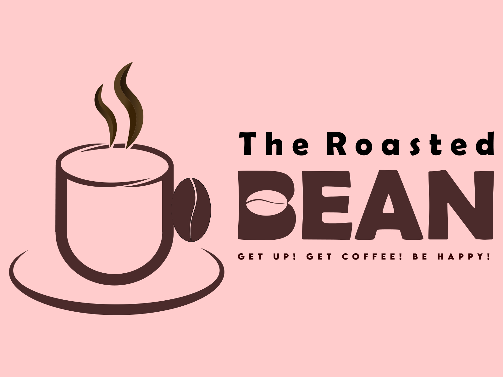 The Roasted Bean Coffee Shop logo Daily Logo Challenge Day 6 by Take