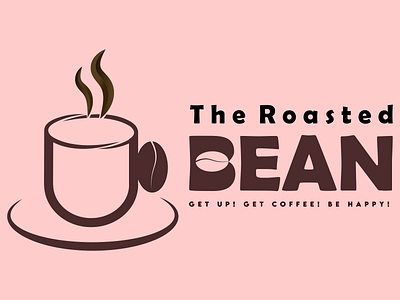 The Roasted Bean |Coffee Shop logo| Daily Logo Challenge: Day 6 branding design illustration illustrator illustrator art illustrator design logo logo design typography vector