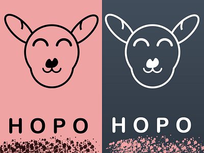 hopo|Kangaroo Logo| Daily Logo Challenge: Day 19