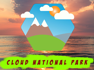 Cloud National Park|National Park logo|Daily Logo Challenge:20 branding daily logo challenge design illustration illustrator illustrator art illustrator design logo logo design typography vector vector illustration