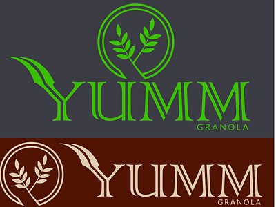 Yumm |Granola Company Logo |Daily Logo Challenge: Day 21