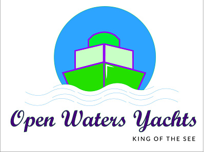 Open Waters Yachts|Boat logo|Daily Logo Challenge: Day 23 branding daily logo challenge design illustration illustrator illustrator art illustrator design logo logo design typography vector vector illustration