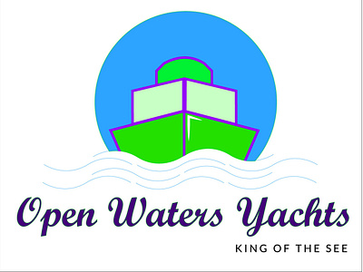 Open Waters Yachts|Boat logo|Daily Logo Challenge: Day 23