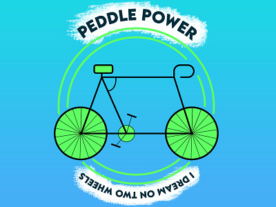 Peddle Power|Bicycle Shop Logo|Daily Logo Challenge: Day 24 branding design illustration illustrator illustrator art illustrator design logo logo design typography vector vector illustration