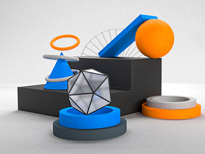 Abstract 3D illustration