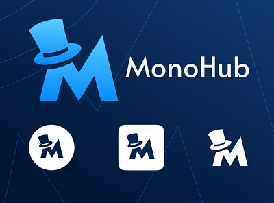 MonoHub logo branding design logo vector