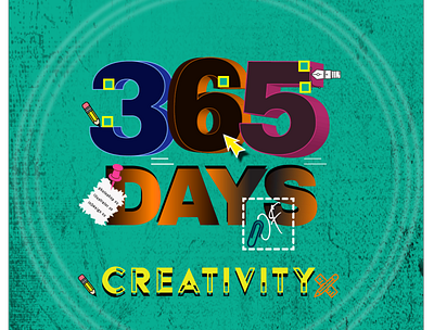 365 days challenge design graphic design illustration vector