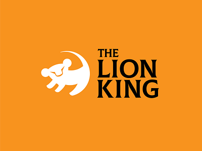 Disney Logo Redesign 1: THE LION KING art design disney flat icon illustration illustrator lionking logo minimal vector