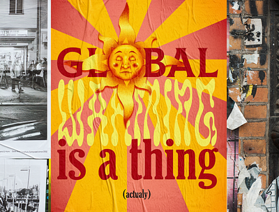 WARMING - Poster climatechange design drawing illustration illustrator poster poster art