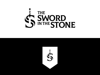 Disney Logo Redesign - The Sword in The Stone branding design disney flat icon illustrator logo logotype minimal sword in the stone vector