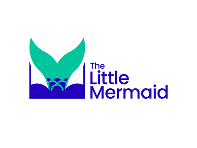 Disney Logo Redesign - THE LITTLE MERMAID branding design disney flat icon illustrator logo logotype minimal vector