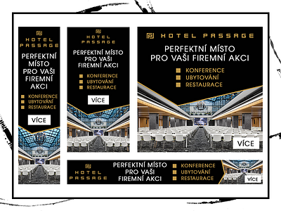Hotel - banners accommodations adwords banner banner design banners conference czech design graphic hotel hotel booking marketing photoshop