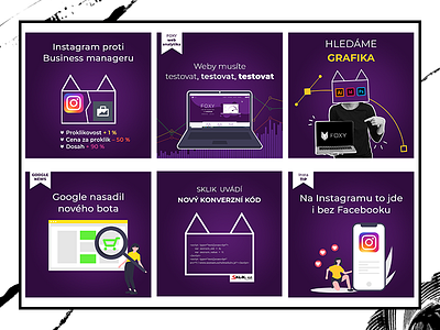 Post - Instagram, cover brand cover foxy graphic graphicdesign illustration illustrator instagram marketing post