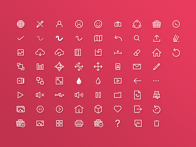 Icons Excense icons library pink pixel software vector