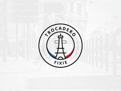 Parisian Bike - Trocadero Fixie bike france french identity logo logotype paris parisian trocadero vélo