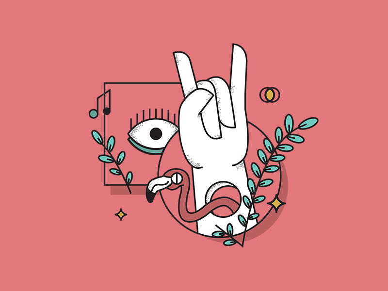 Rock Festival rock illustrator france green eyes music rennes festival fun