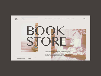 Book store Concept bookstore main page uidesign webdesign
