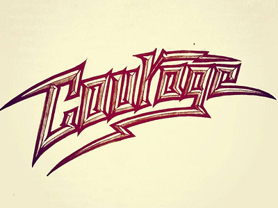 "Courage" - Hand Lettering