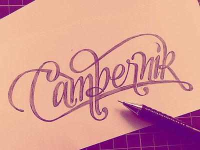 "Campernik" (Beautiful) - Hand Lettering