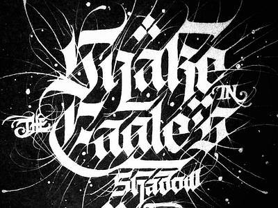 "Snake In the Eagle Shadow" - Hand Lettering