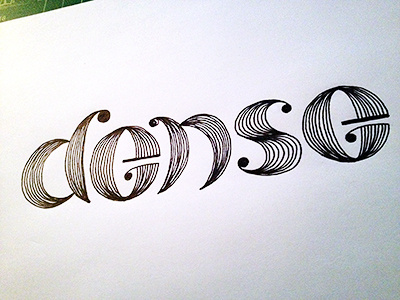 dense ::: Hand-lettered Typography