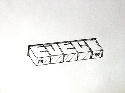 Eject ::: Hand-lettered Typography custom typography hand drawn typography hand lettered hand lettering handletter handwritten illustrated type lettering paper graffiti type typography