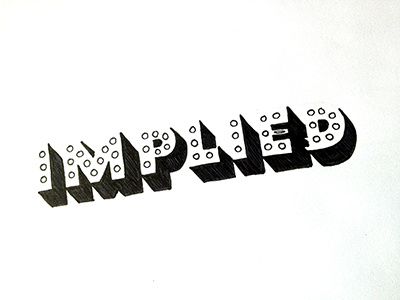 Implied ::: Hand-lettered Typography custom typography hand drawn typography hand lettered hand lettering handletter handwritten illustrated type lettering paper graffiti type typography