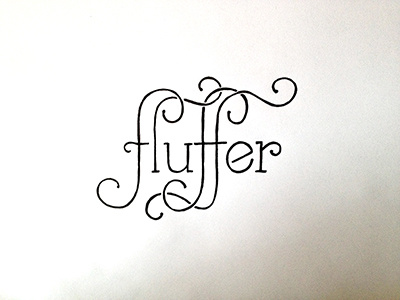 Fluffer ::: Hand-lettered Typography custom typography hand drawn typography hand lettered hand lettering handletter handwritten illustrated type lettering paper graffiti type typography