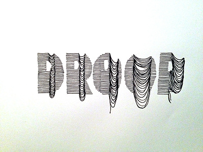 Droop ::: Hand-Lettered Typography