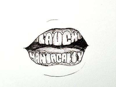 Laugh Maniacally ::: Hand-Lettered Typograhpy custom typography hand drawn typography hand lettered hand lettering handletter handwritten illustrated type lettering paper graffiti type typography