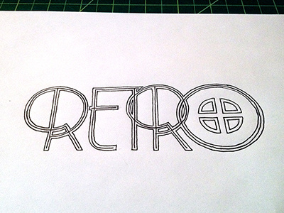 Retro ::: Hand-Lettered Typography