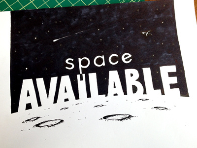 Space Available ::: Hand-Lettered Typography custom typography hand drawn typography hand lettered hand lettering handletter handwritten illustrated type lettering paper graffiti type typography