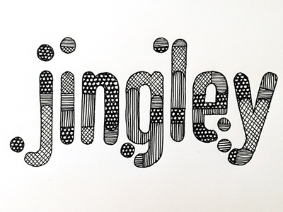 Jingley ::: Hand-Lettered Typography custom typography hand drawn typography hand lettered hand lettering handletter handwritten illustrated type lettering paper graffiti type typography