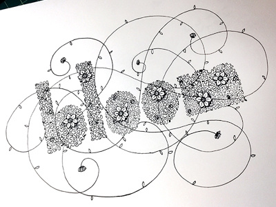 Bloom ::: Hand-Lettered Typography custom typography hand drawn typography hand lettered hand lettering handletter handwritten illustrated type lettering paper graffiti type typography