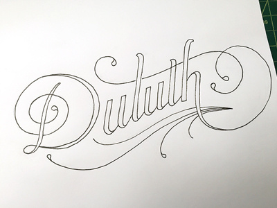 Duluth ::: Hand-Lettered Typography custom typography hand drawn typography hand lettered hand lettering handletter handwritten illustrated type lettering paper graffiti type typography