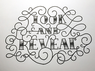 Look and Reveal ::: Hand-Lettered Typography custom typography hand drawn typography hand lettered hand lettering handletter handwritten illustrated type lettering paper graffiti type typography